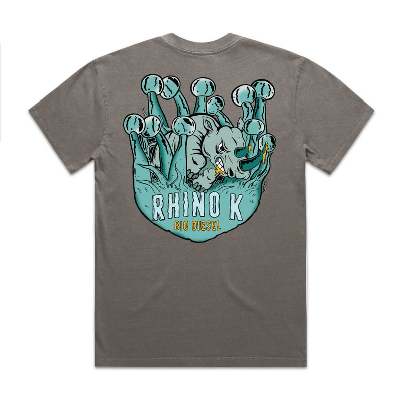 Bio Diesel "TROG" Rhino K Heavy Faded Grey T-Shirt