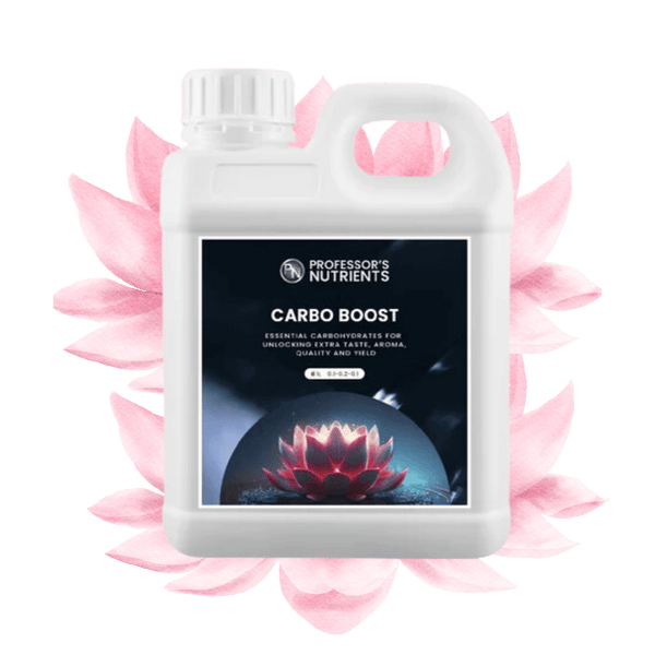 Professor's Nutrients Carbo Boost with lotus flower background 1L
