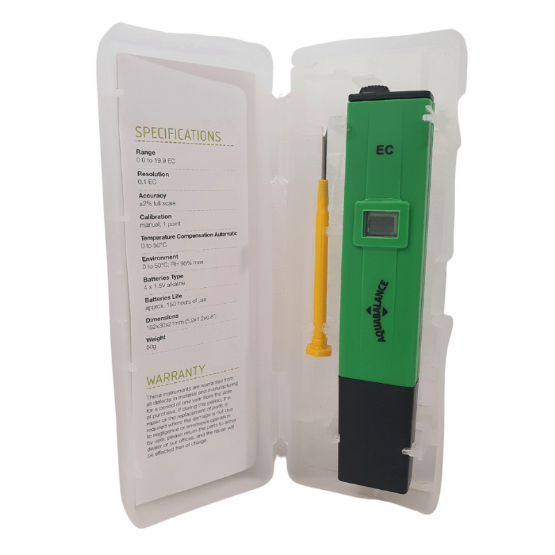 EC Pen Meter - Green open case