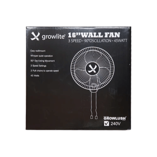 Growlite 40cm Oscillating Wall Mount Fan box