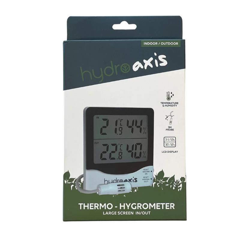 Hydro Axis Thermo-Hygrometer Large Screen In/Out