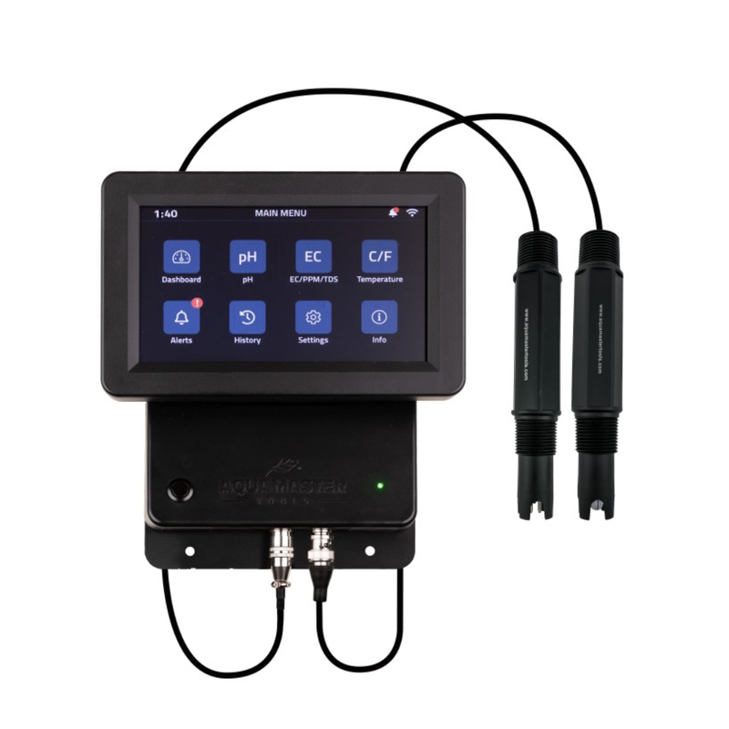 Aqua Master Tools C800 Pro Inline Dosing Controller - PH, EC, PPM, TDS & TEMP