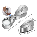 40X LED Loupe Magnifier With LED and UV Light