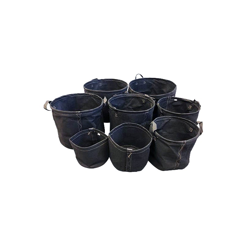 Fabric Pots set in white background