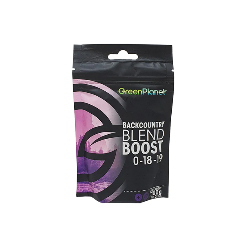 Green Planet Back Country Blend Boost 100 grams in white background 