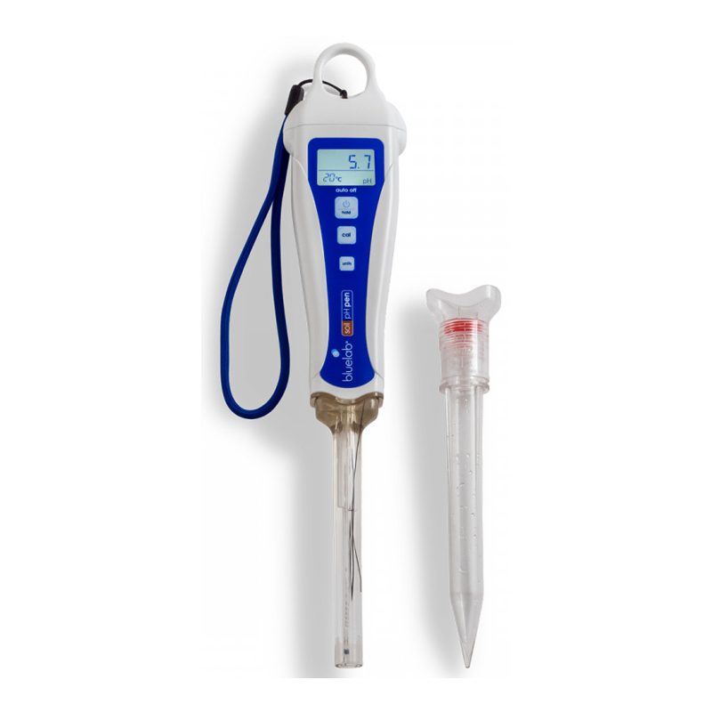 Bluelab Soil pH Pen with tip off in white background