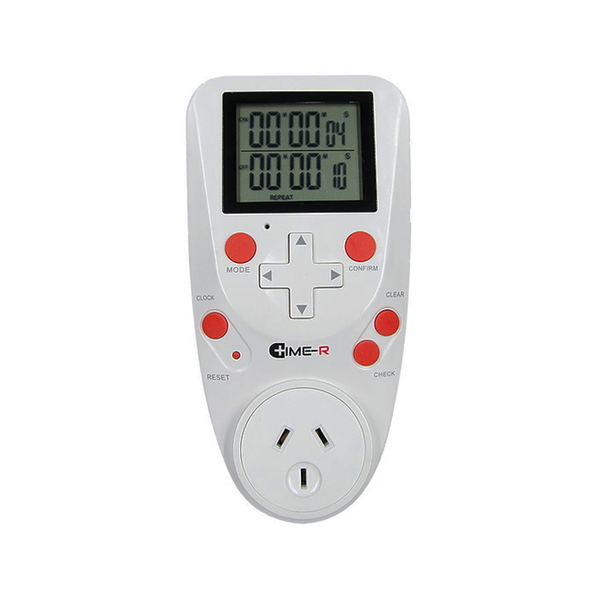 time-r digital timer in white background 